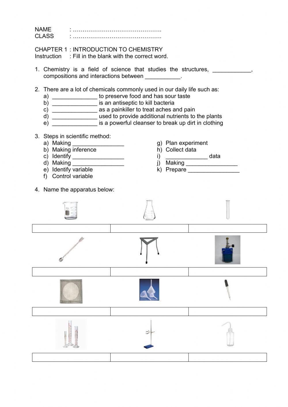 Introduction to chemistry