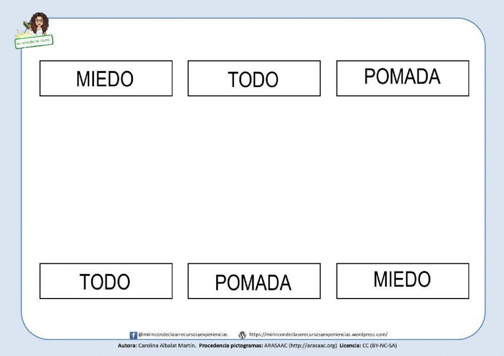 MIEDO, POMADA y TODO