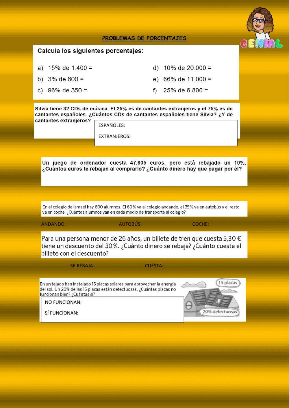 Porcentajes