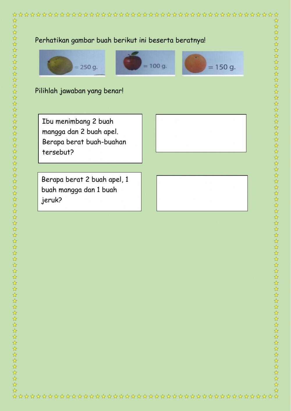 Mengukur berat benda