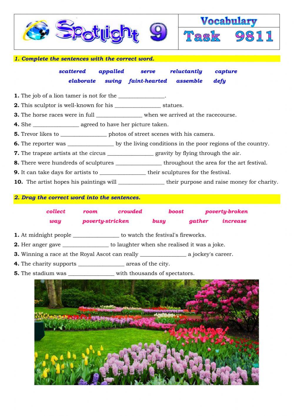 Spotlight 9 Task 9811