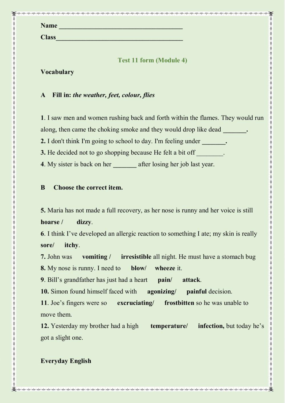 Spotlight 11, module 4. Check work