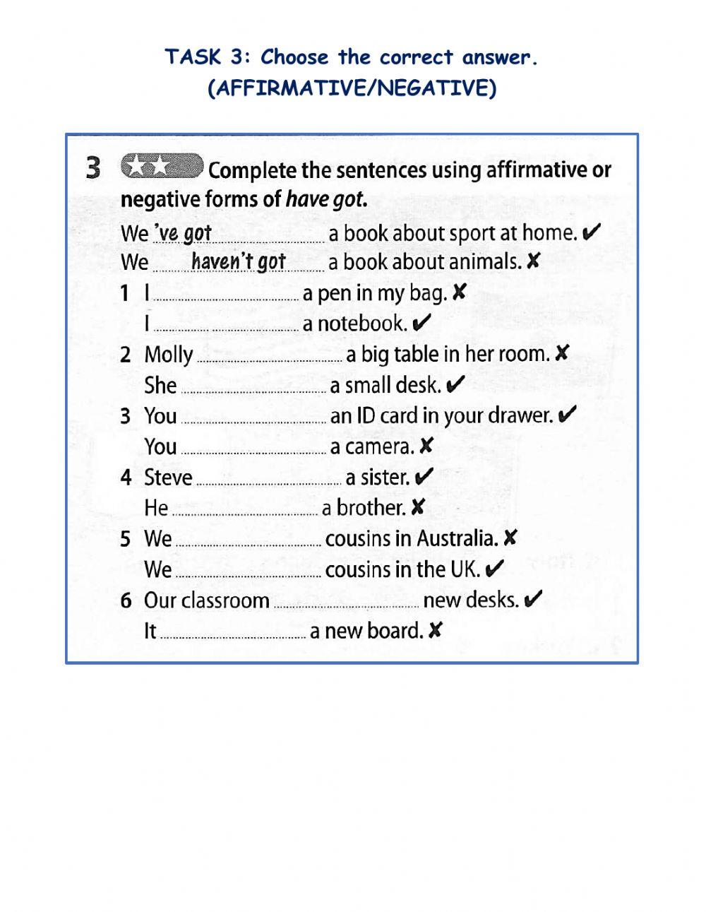 CEFR Year 5 Starter Unit - Has-Have Got