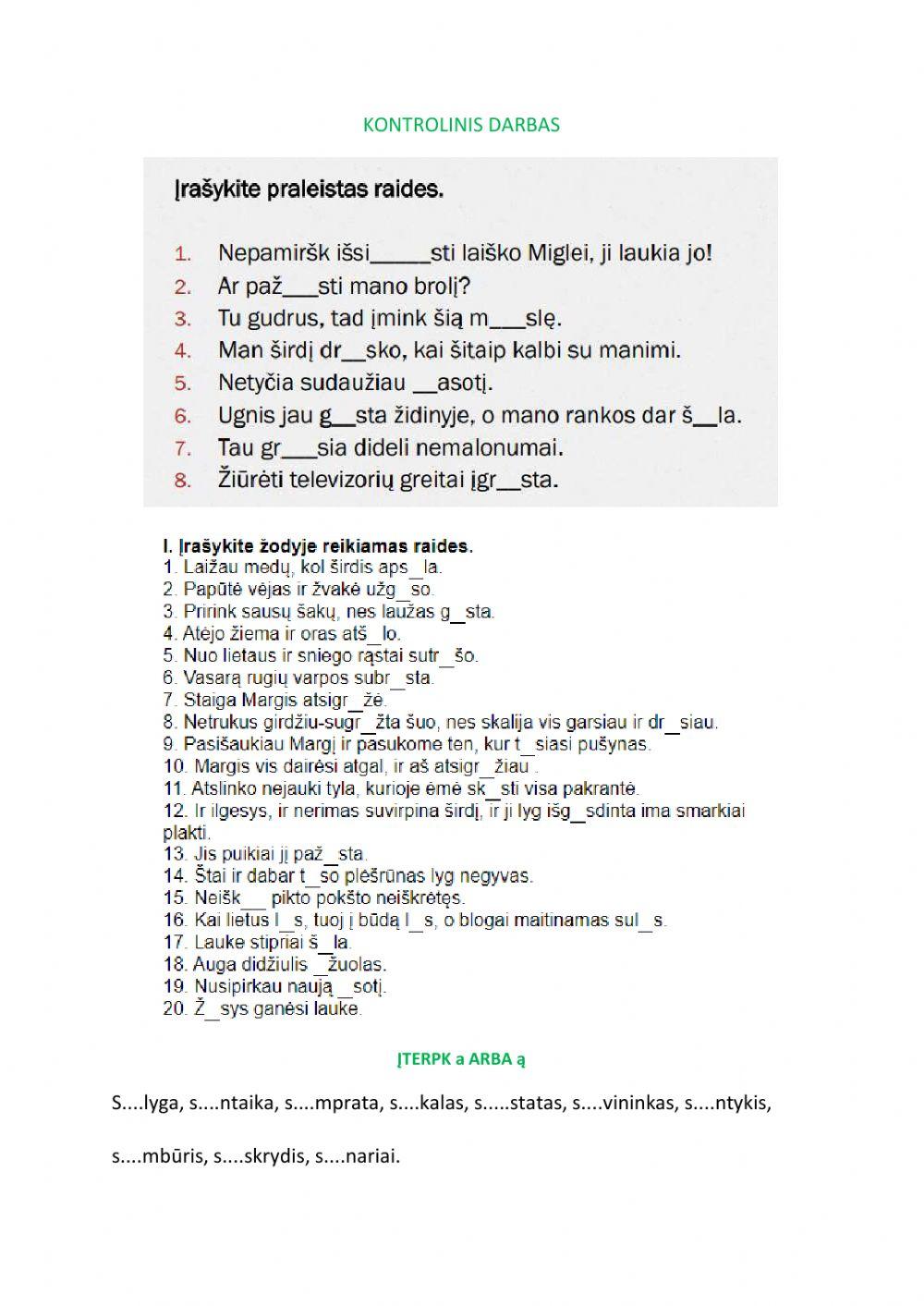 Pasitikrink rašybą