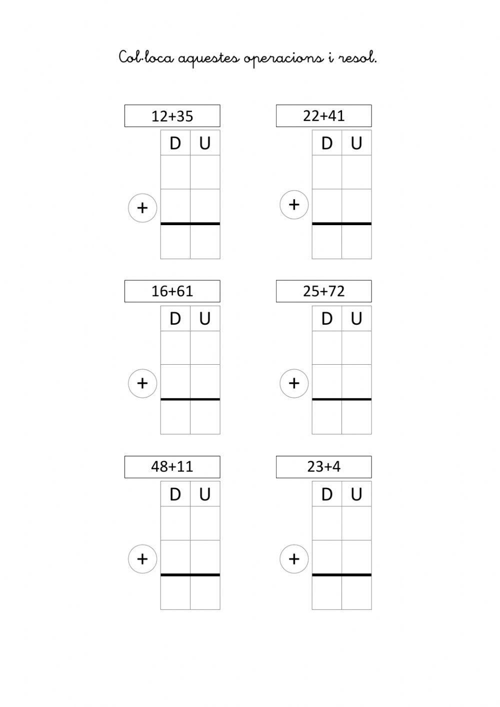 Sumes sense portar en caixes