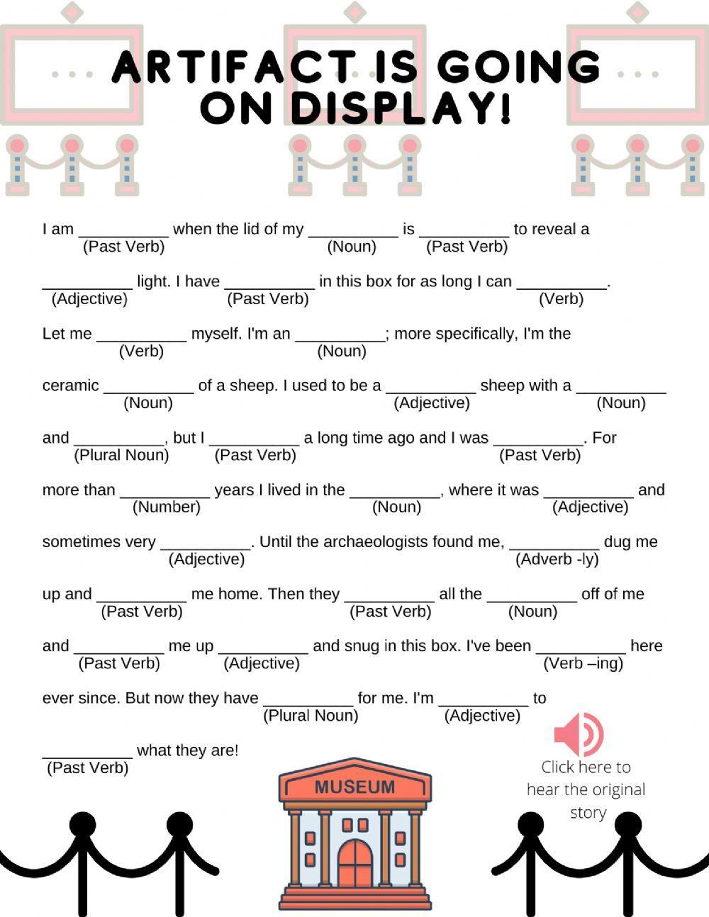 Artifact Is Going On Display! Madlib