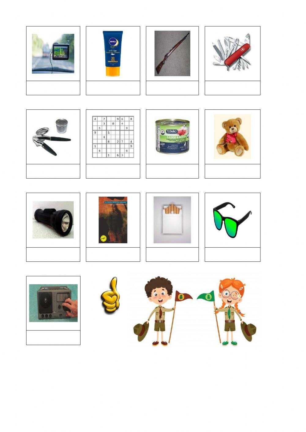 Fitxa Vocabulari Explorador