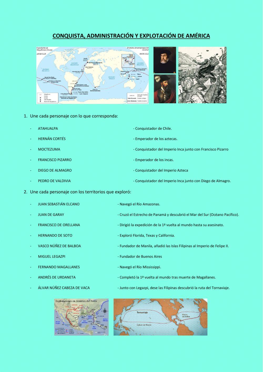 Conquista, administración y explotación de América