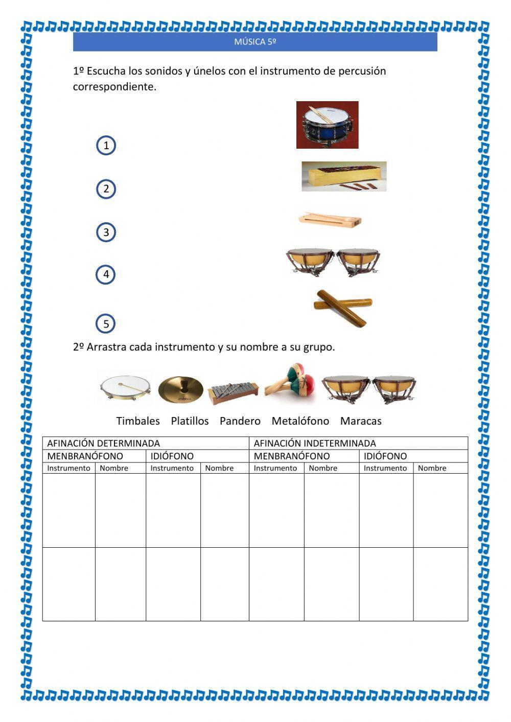 Instrumentos de percusión