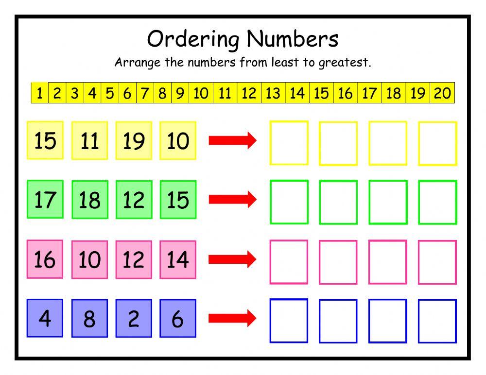 Ordering Numbers 1 DJ