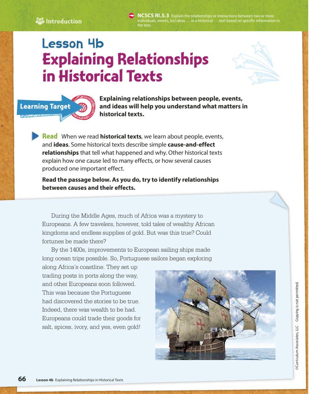 Relationships in Informational Texts