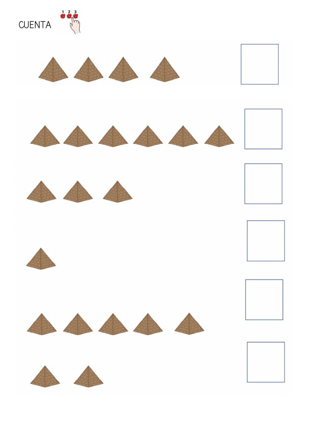 Serie Egipto y contamos pirámides