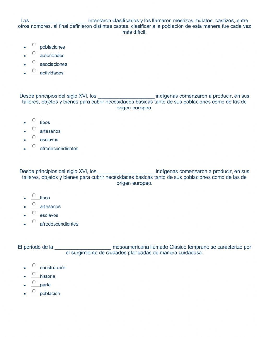 Examen historia 2 montreal