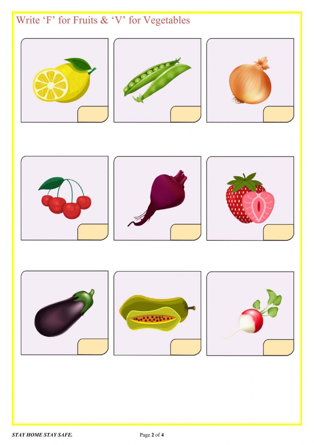 Lkg EVS Fruits & Vegetables