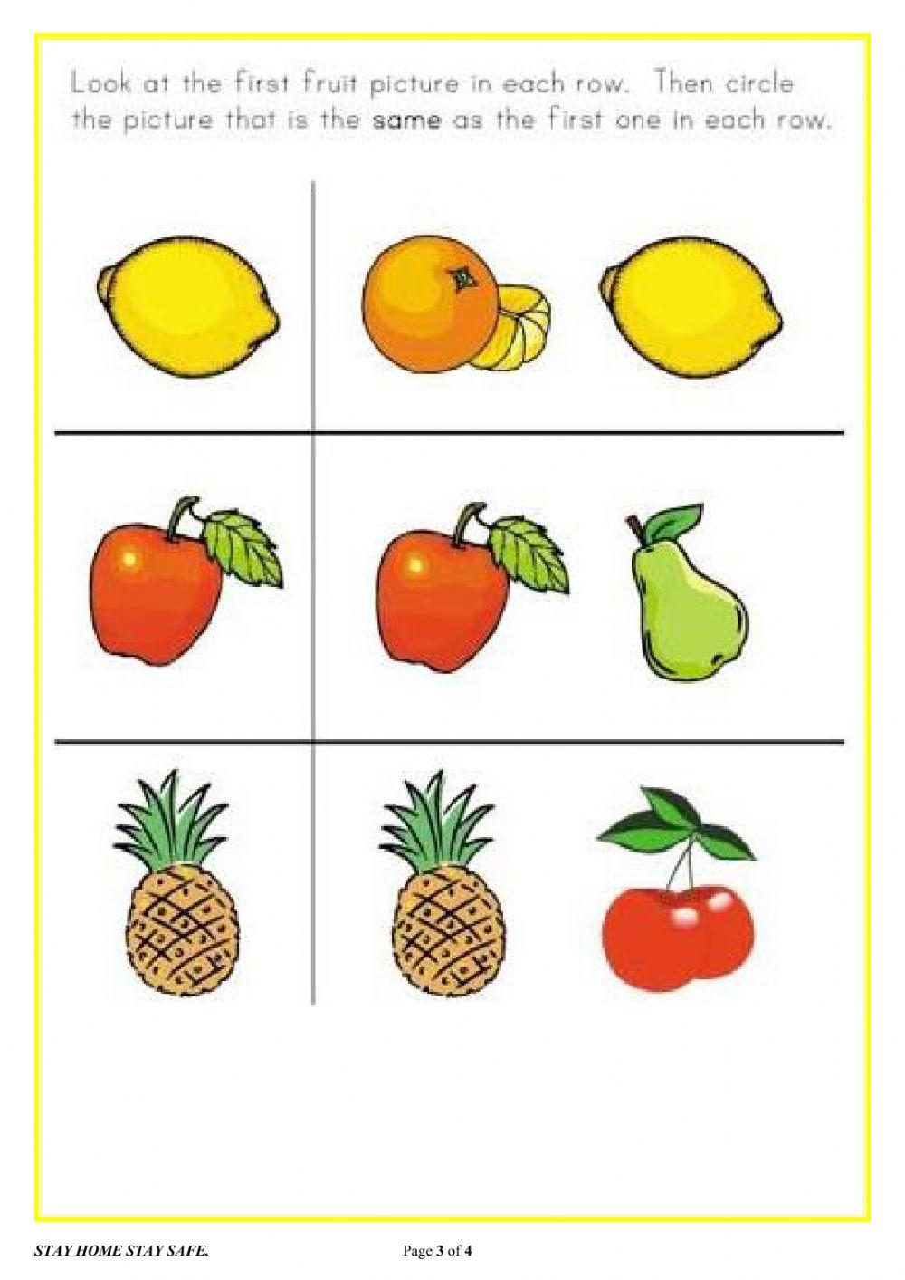 Lkg EVS Fruits & Vegetables