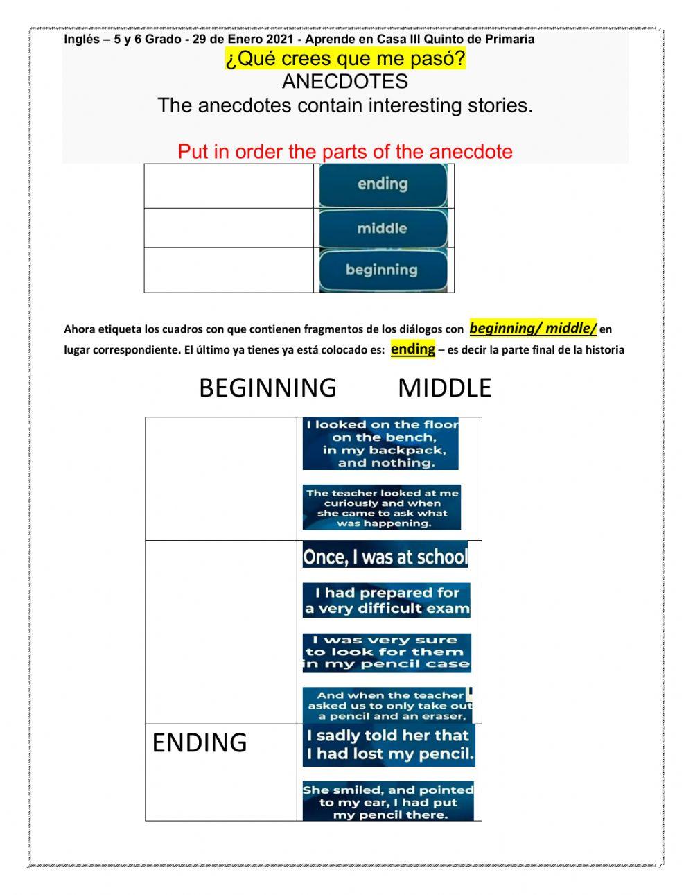 Inglés - 5 Grado - 29 de Enero 2021 - Aprende en Casa lll Quinto de Primaria