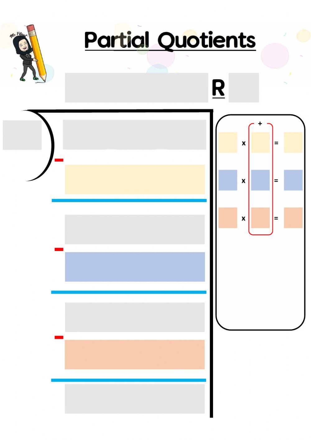 Partial Quotient Guided practice Division 2