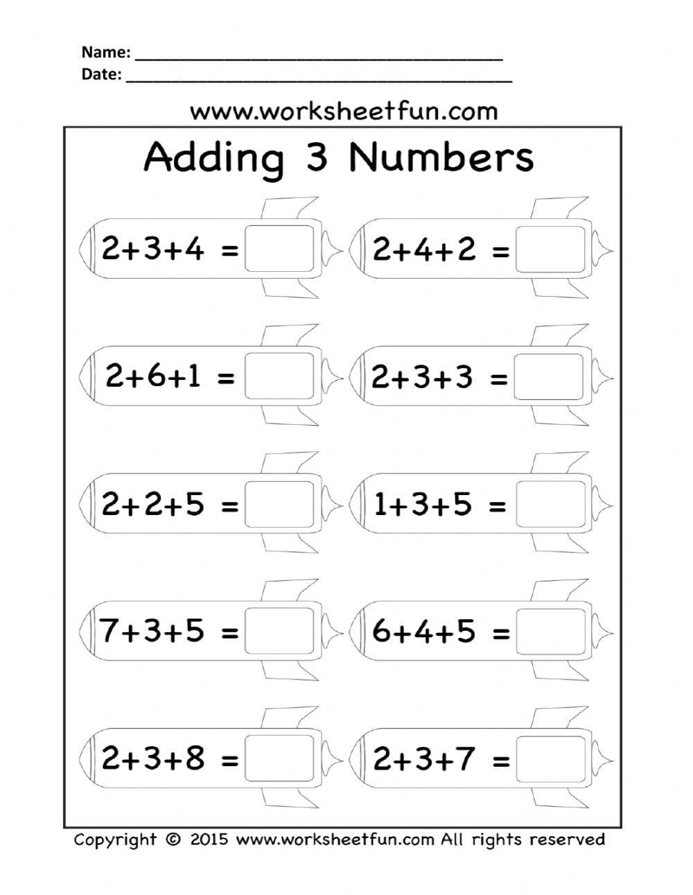 Adding 3 numbers