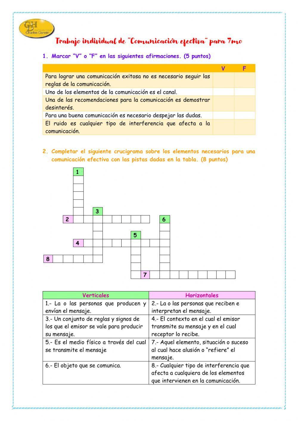Trabajo individual de “Comunicación efectiva” para 7mo