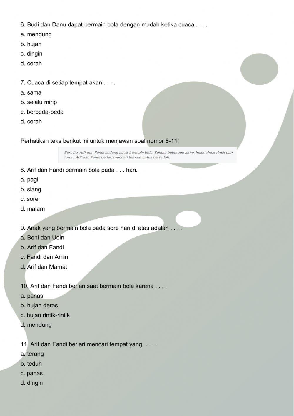 LKS Tematik Tema 5 Kelas 3 SDDH