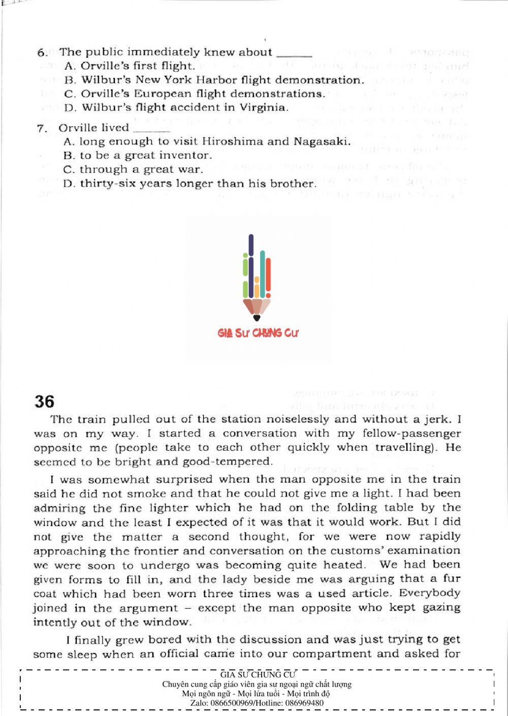 Trắc nghiệm Kỹ năng đọc hiểu Tiếng Anh số 12