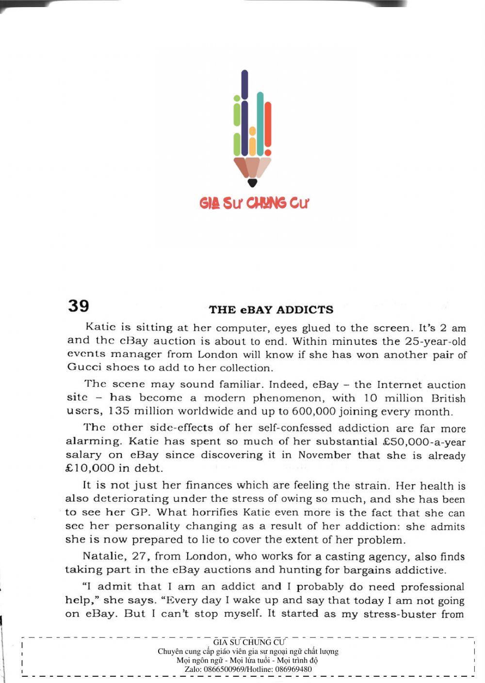 Trắc nghiệm Kỹ năng đọc hiểu Tiếng Anh số 13