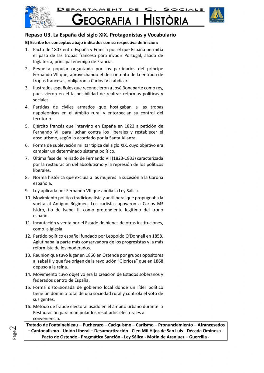 España del siglo XIX