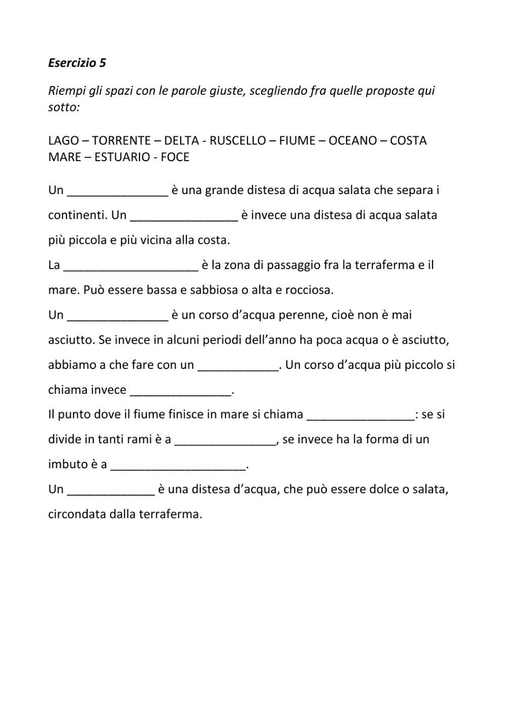 Geografia: orientamento e lessico