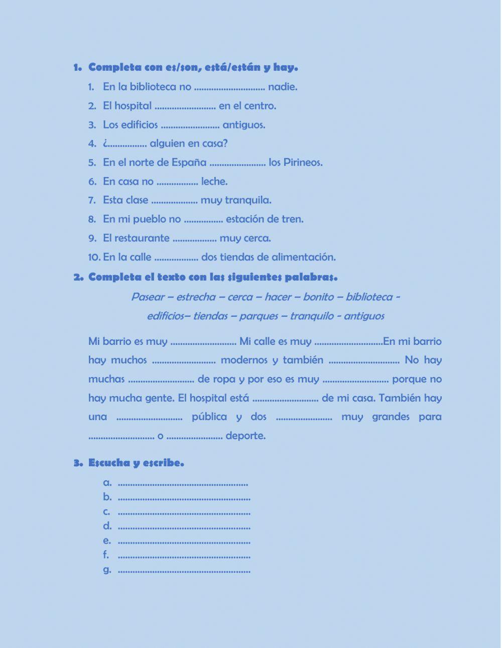 La ciudad, edificios, hay.