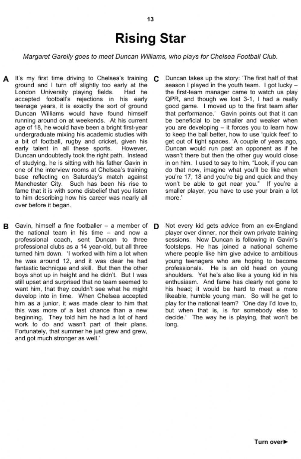 Reading and Use of English Sample Test 1 P2