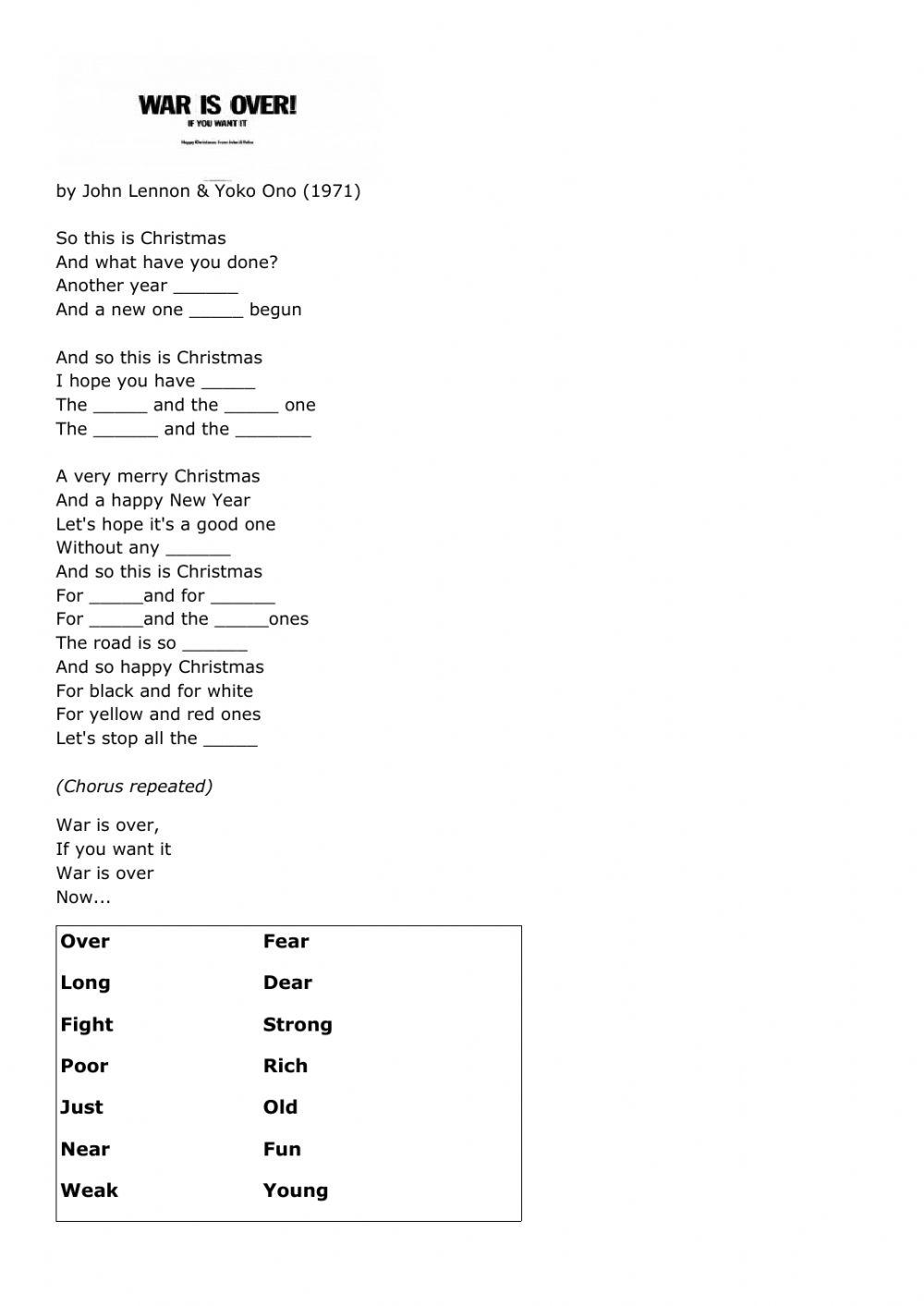 Christmas Songs Gazbb Live Worksheets christmas-songs-gazbb-live-worksheets