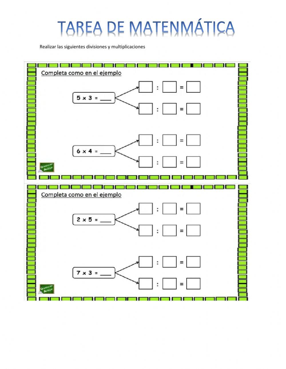 Matemática divisón