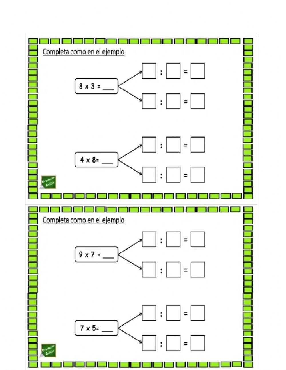 Matemática divisón