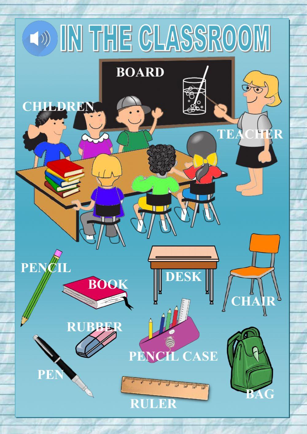In the classroom - vocabulary In the classroom - vocabulary