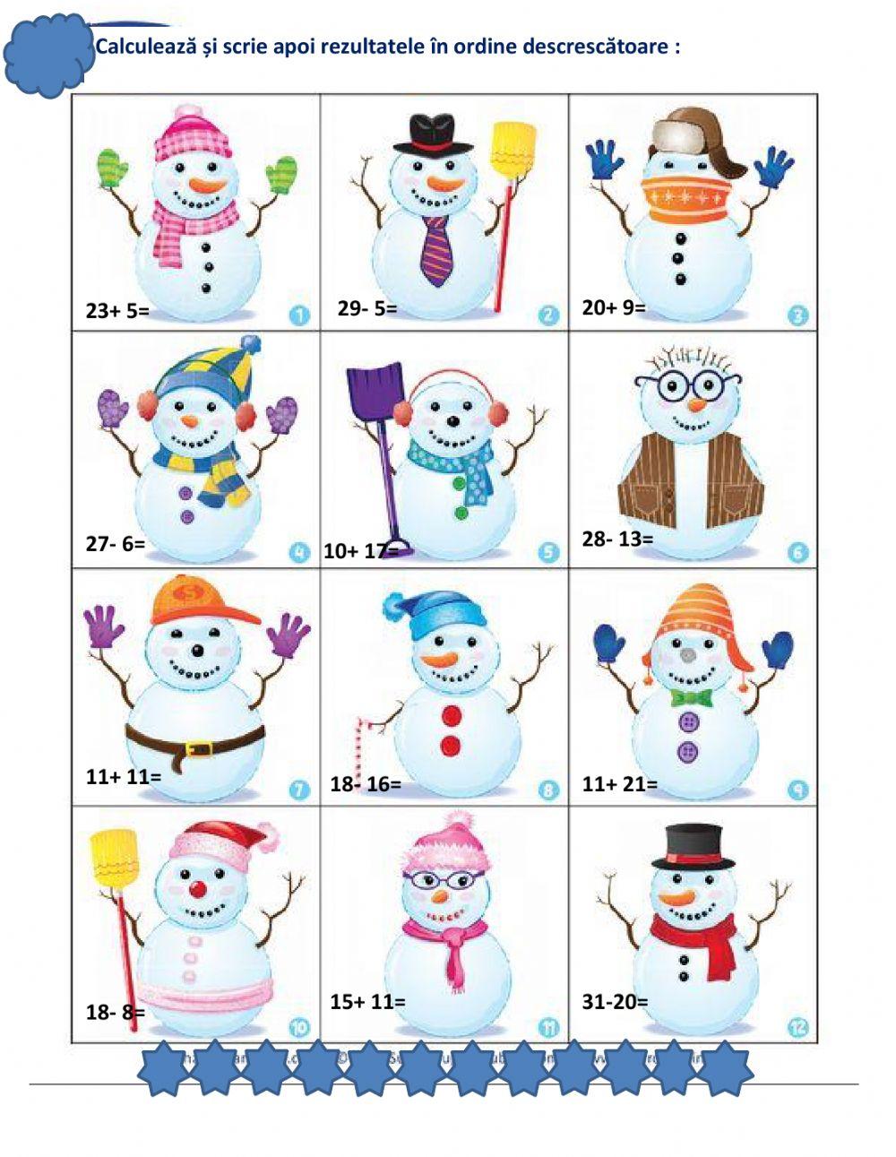 Adunări și scăderi 0-32