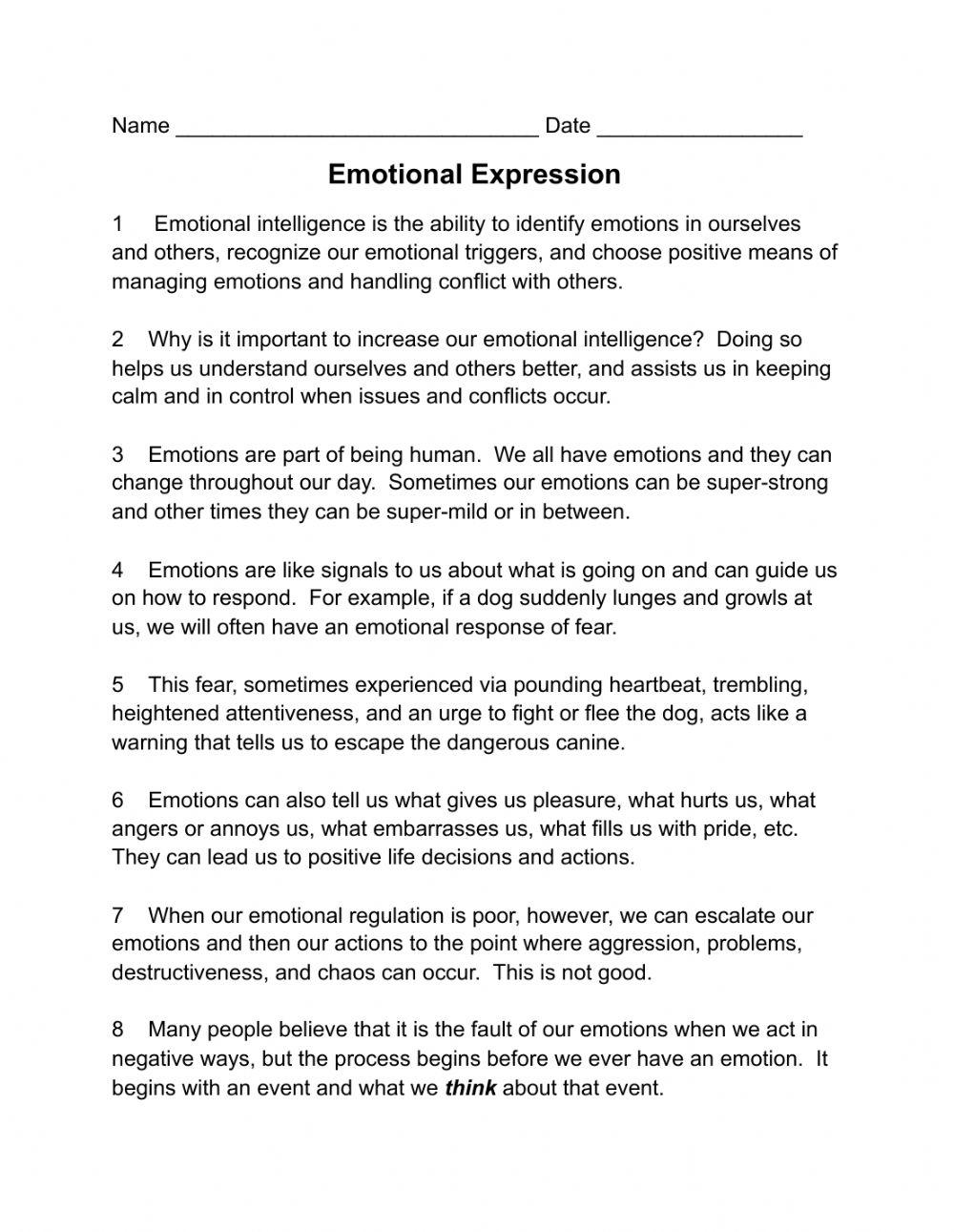 Emotional Expression
