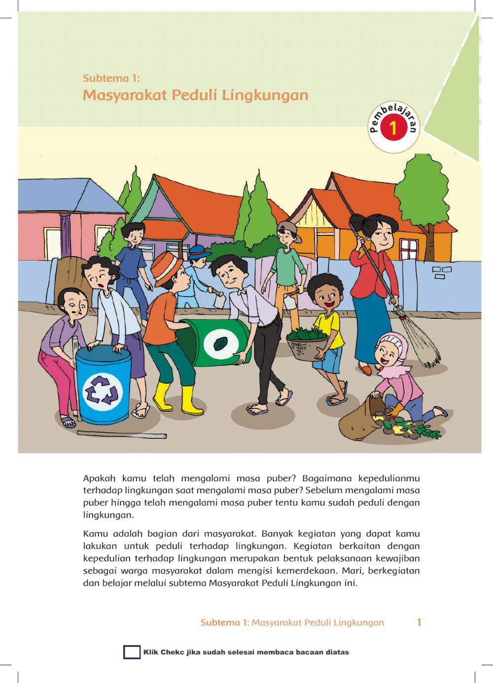 Tema 6 Sub Tema 1 Pembelajaran 1