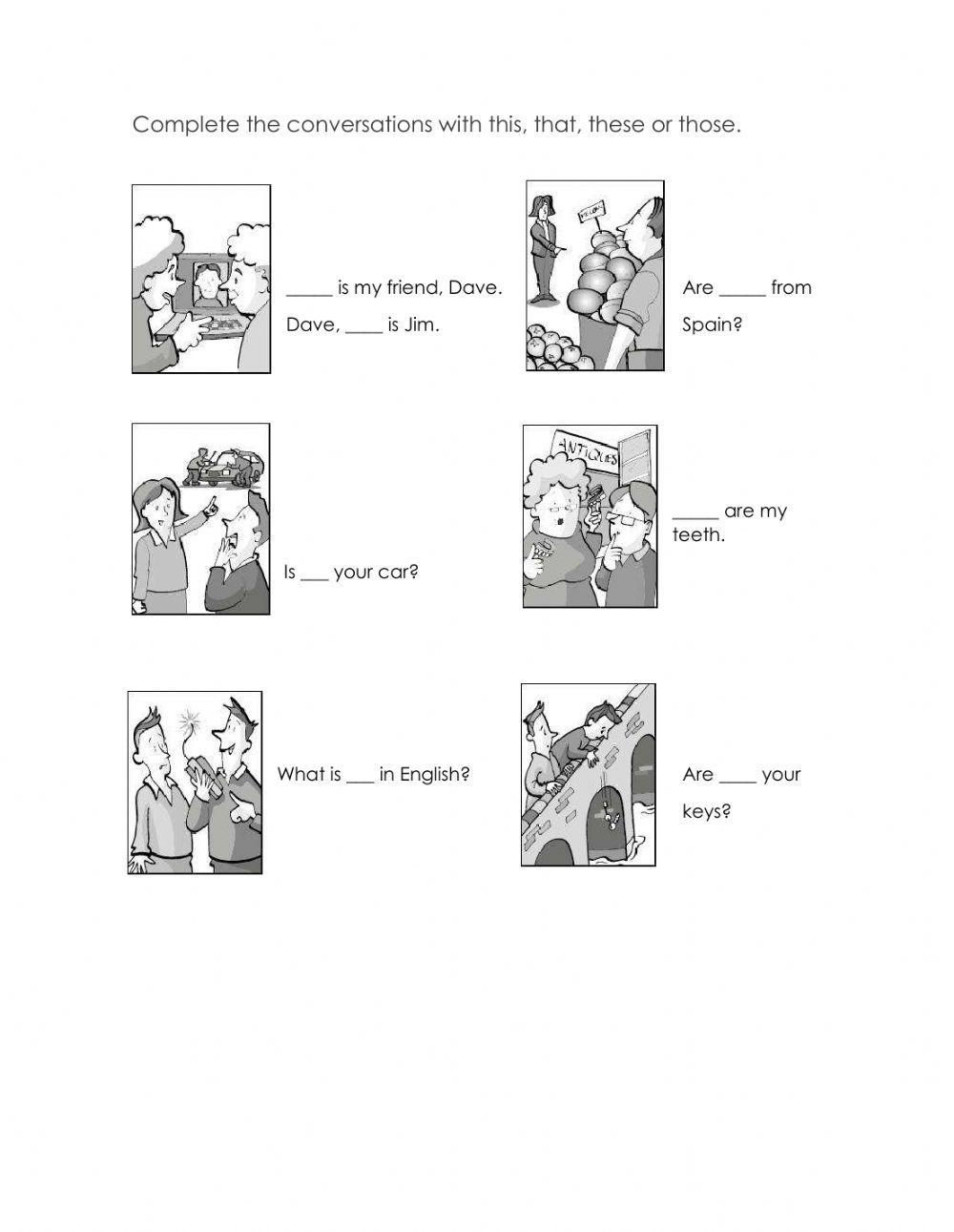 Demostrative Adjectives