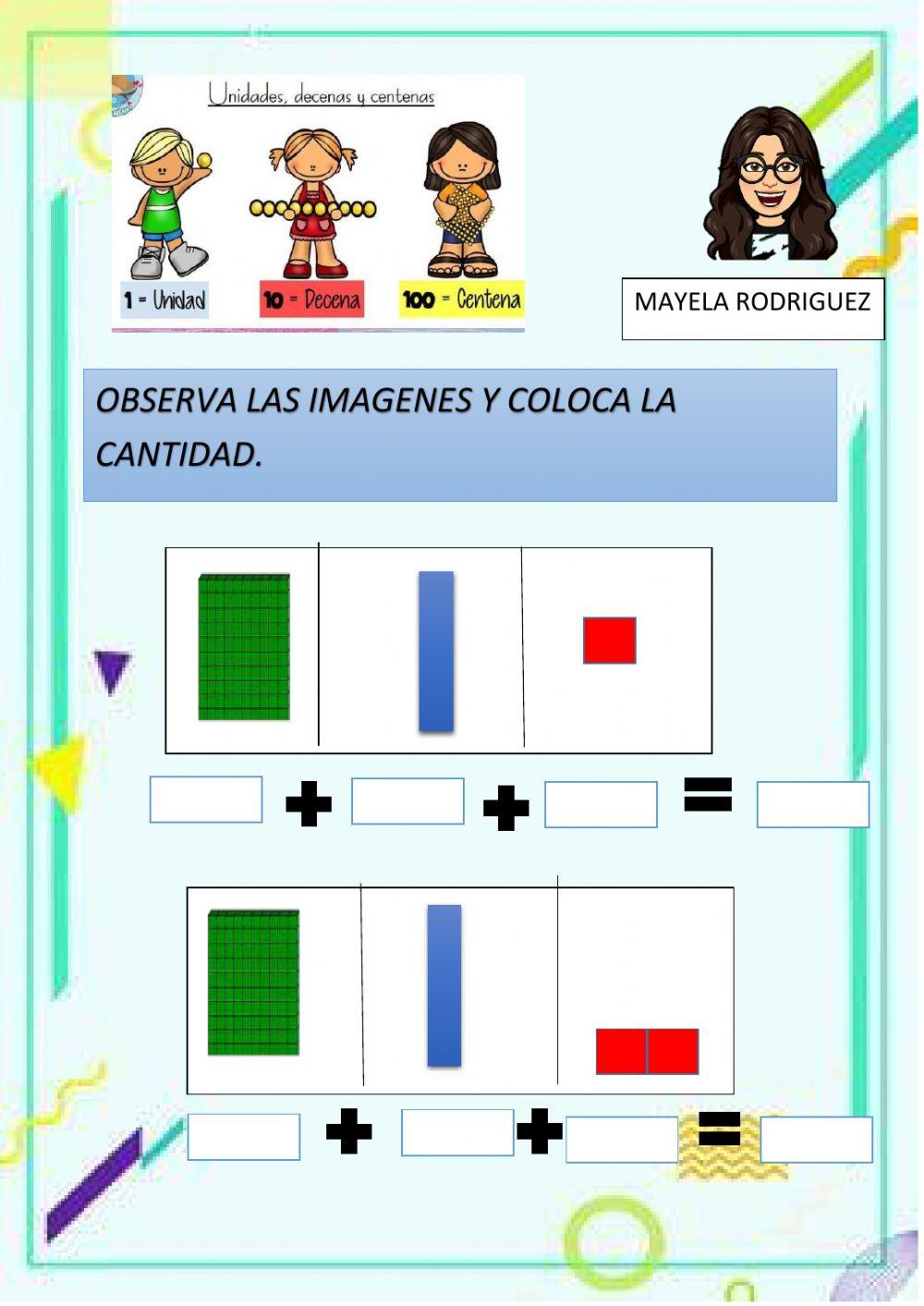 Centena decena y unidad Centena decena y unidad