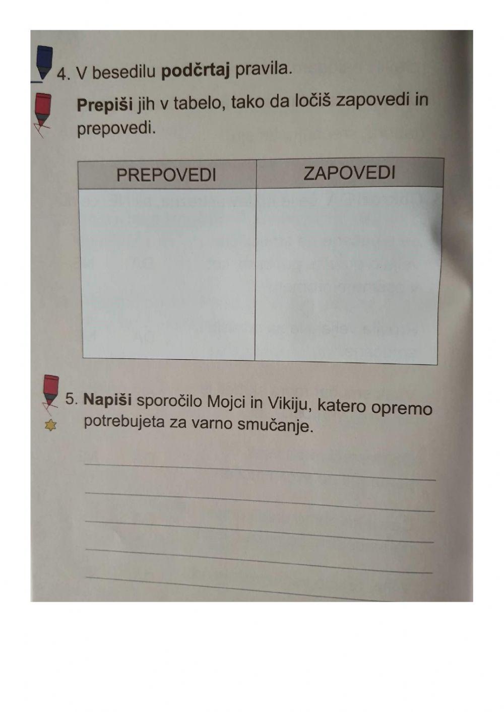 SLJ-bralno razumevanje-smučanje