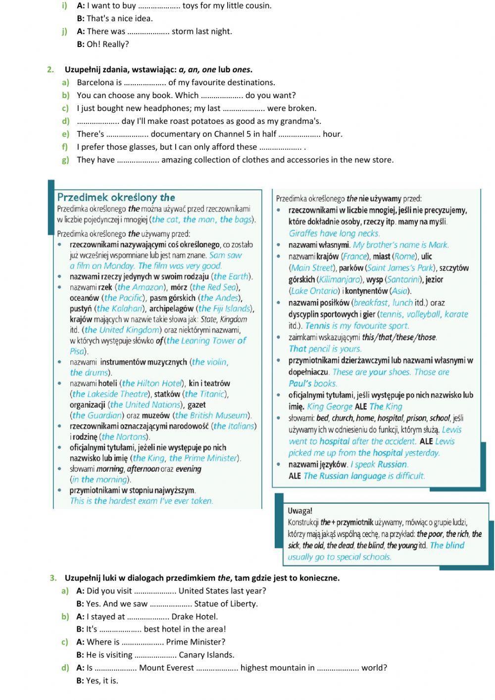 E8 U7 Zakupy i usługi Grammar