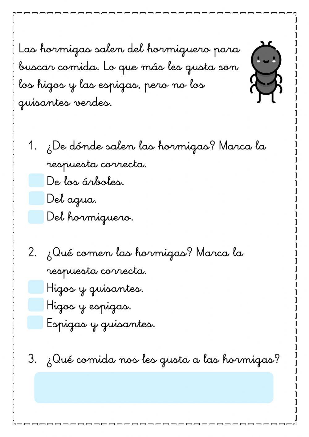 Comprensión lectora 3