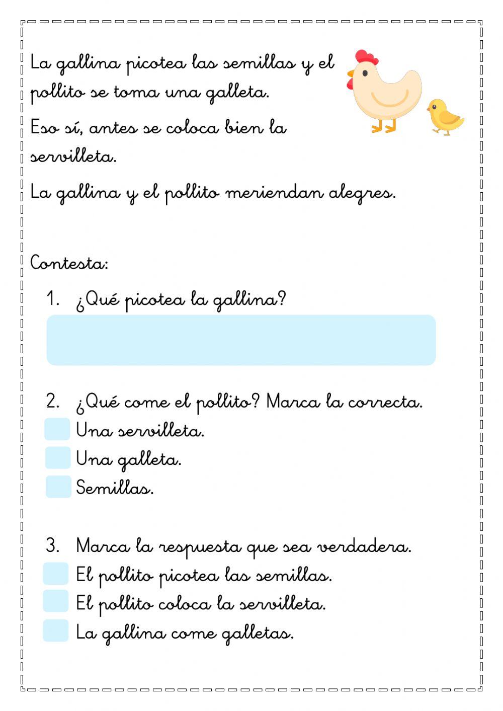 Comprensión lectora 5