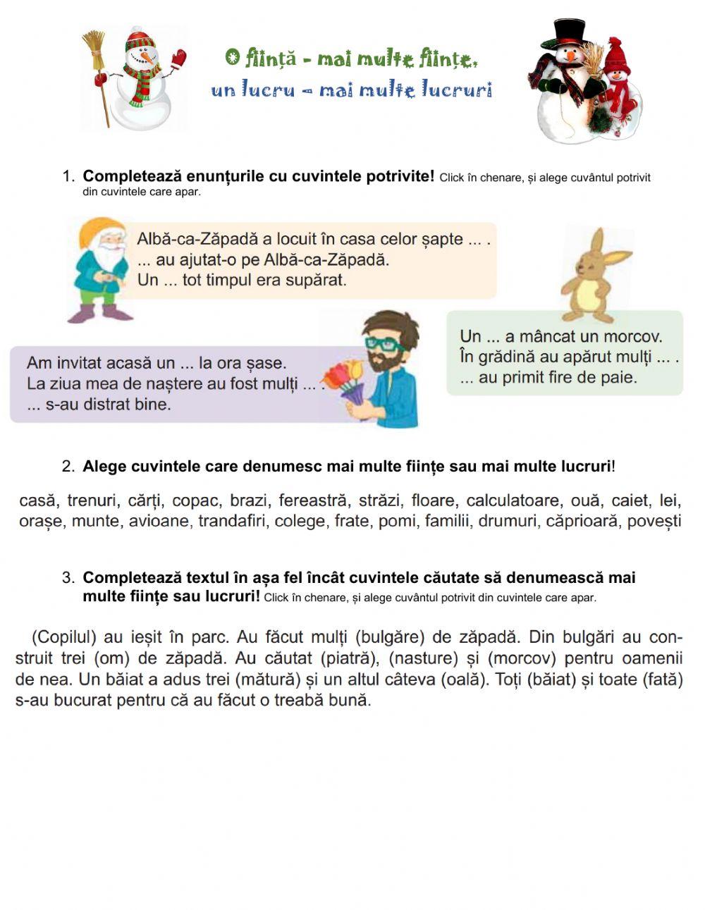 Numărul substantivului