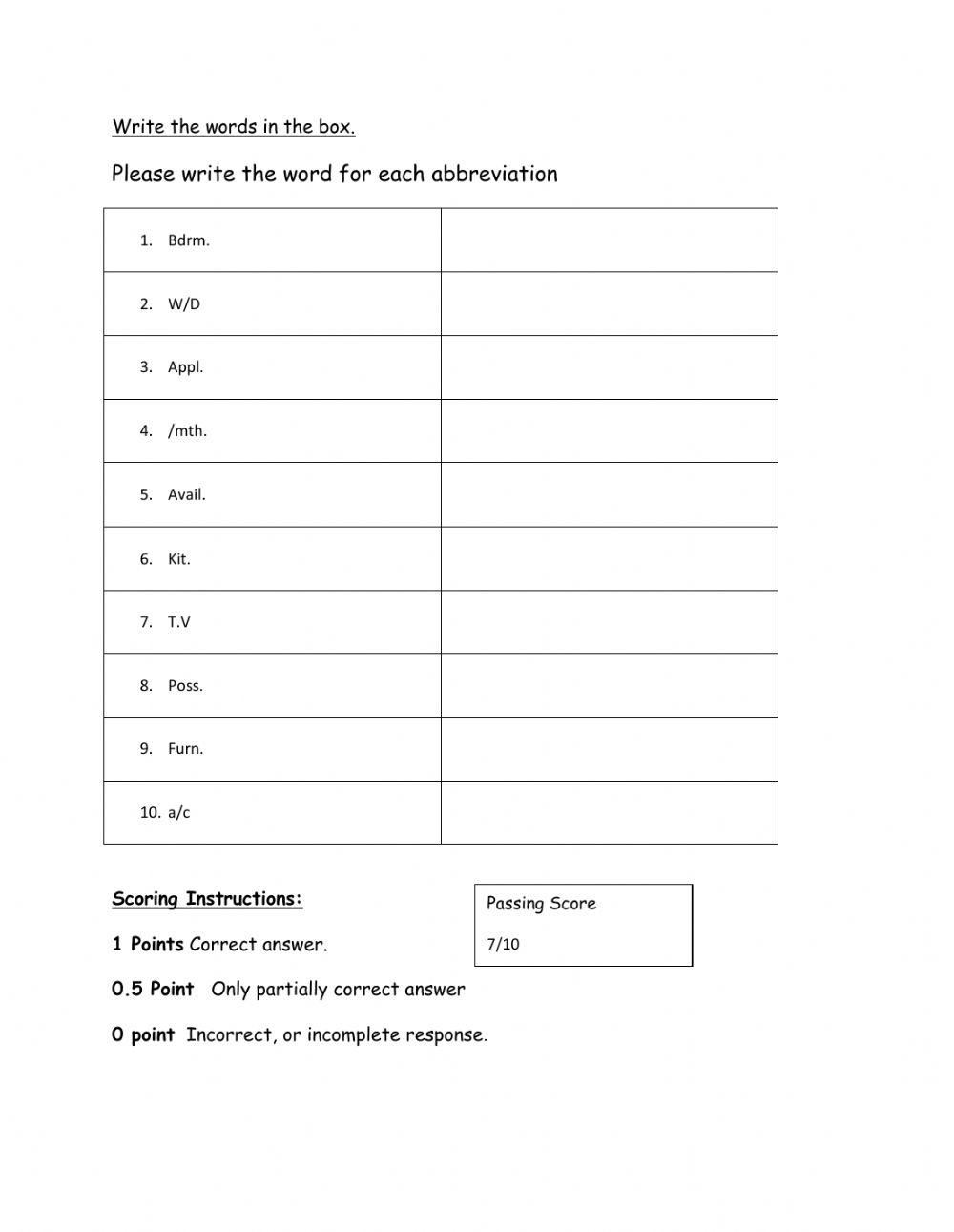 house-abbreviations-online-exercise-for-live-worksheets