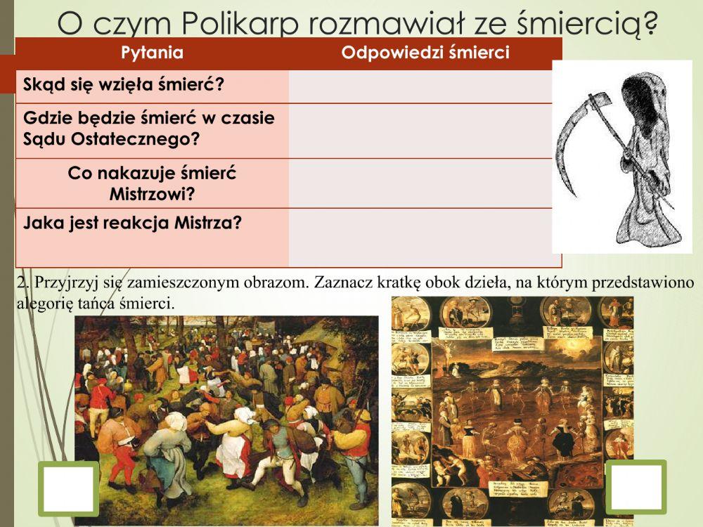 Rozmowa mistrza Polikarpa ze śmiercią