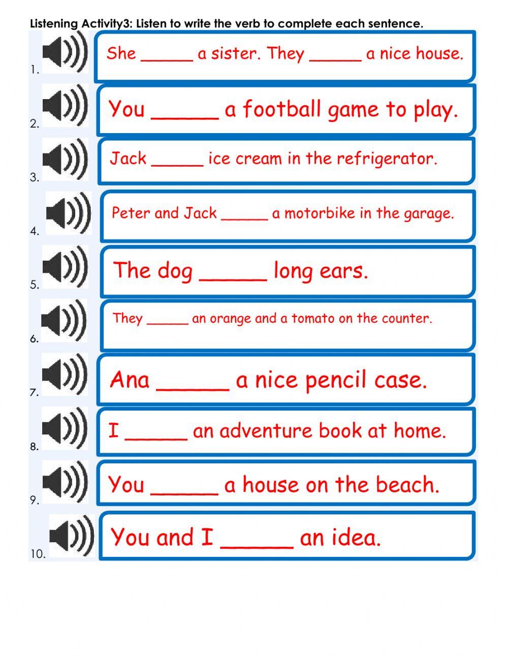 Conjugation: To have and To see