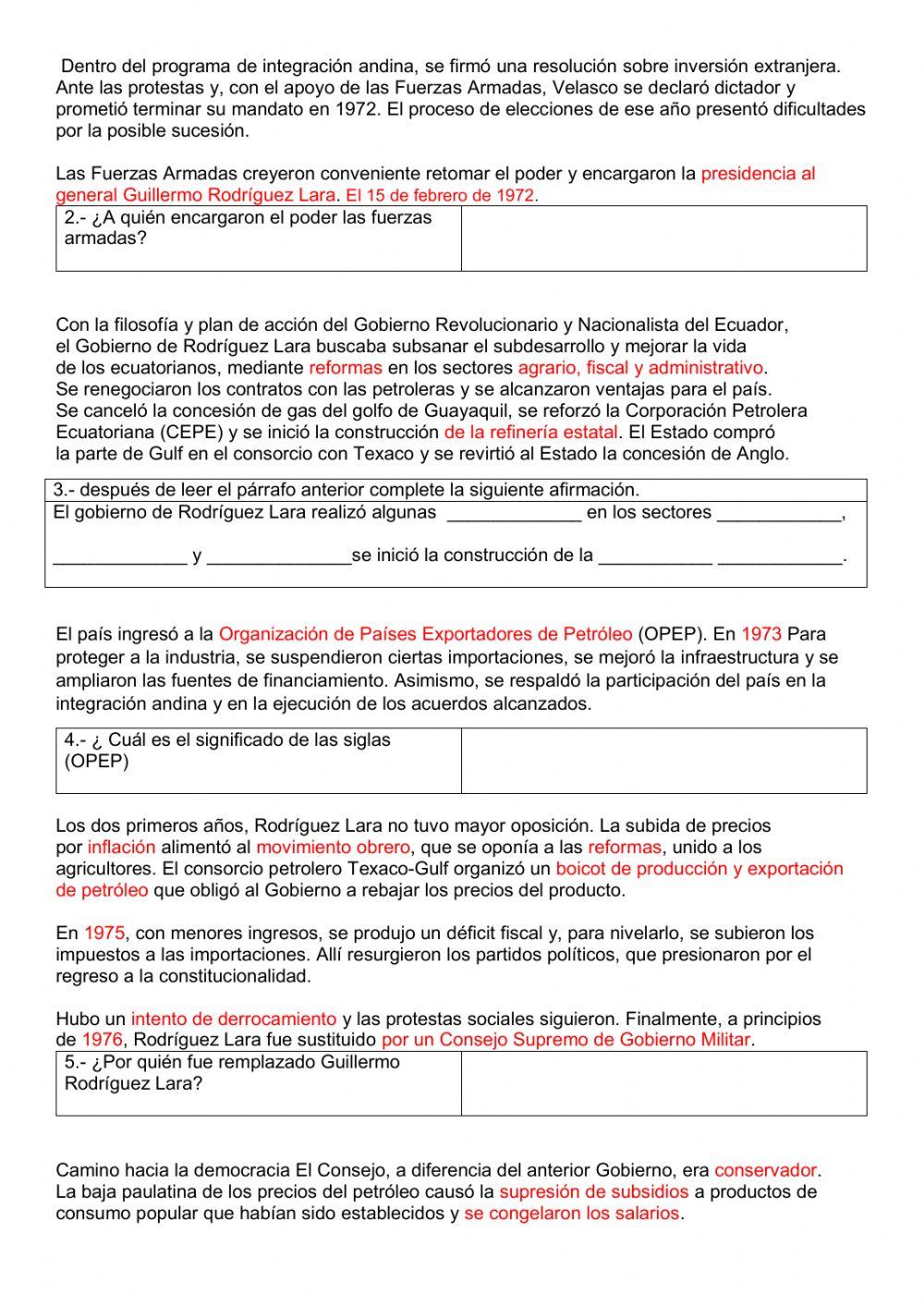 Ecuador de vuelta a la democracia