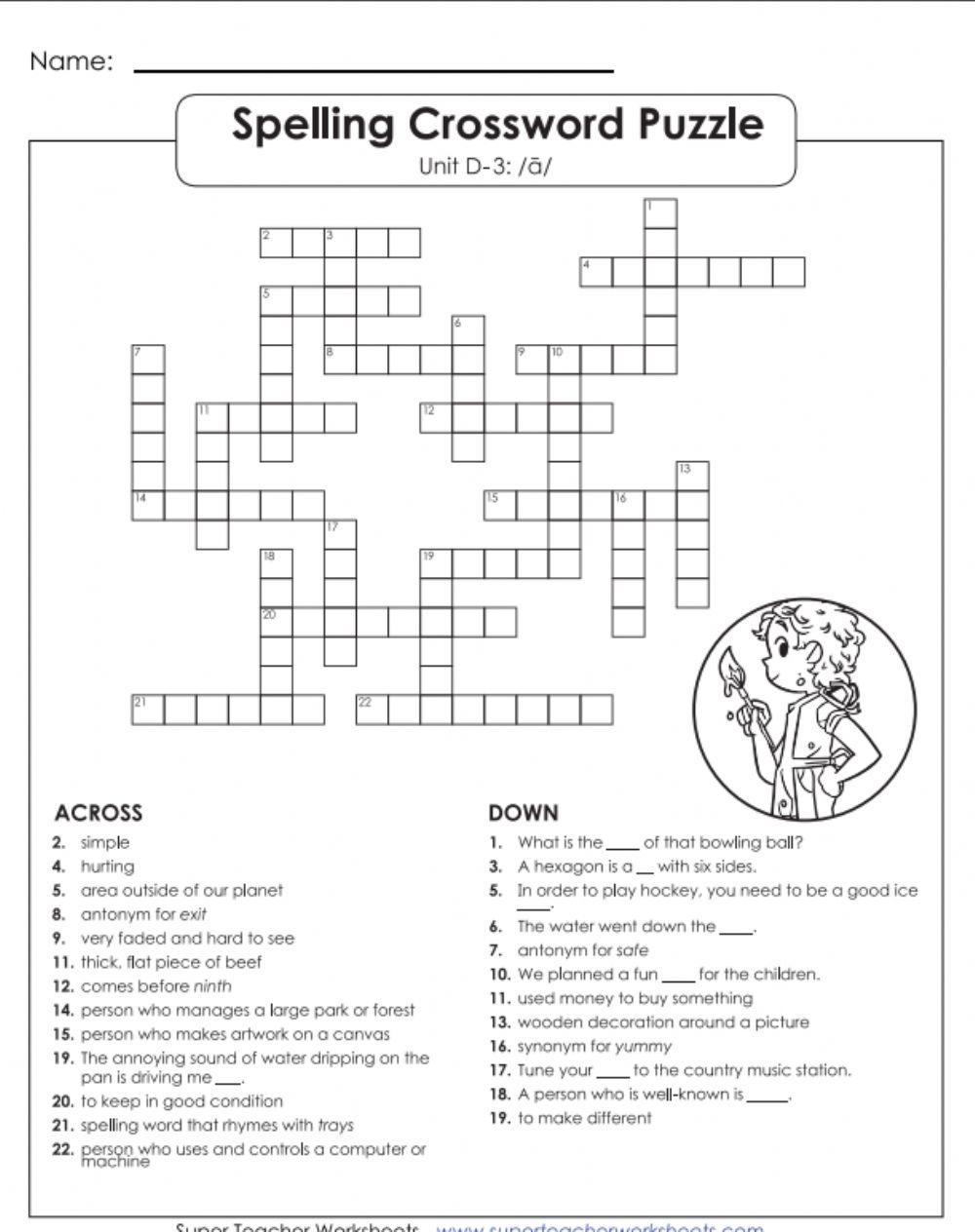 Word Search D-3 5th Grade
