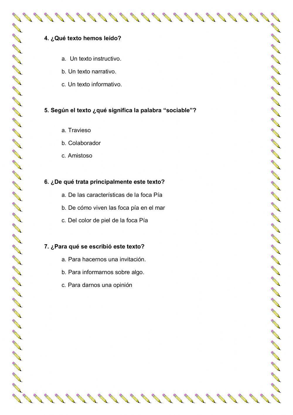 Comprensión de textos